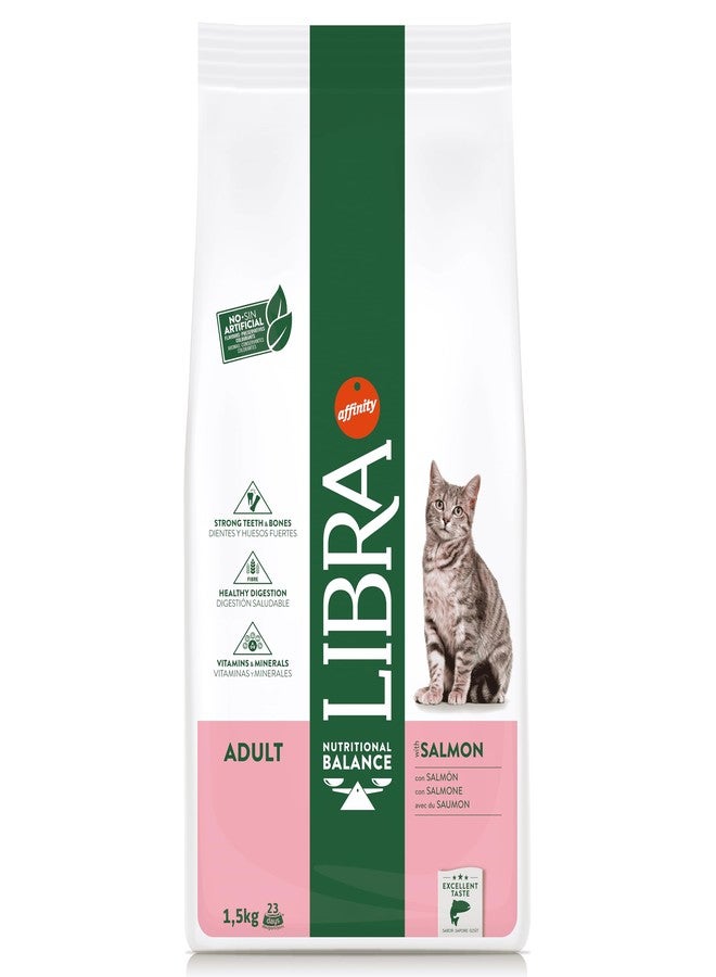 Libra Cat Salmon 1.5 Kg from Affinity Petcare | Premium Cat Food | Complete and Balanced for Adult Cats with Salmon - Image 1